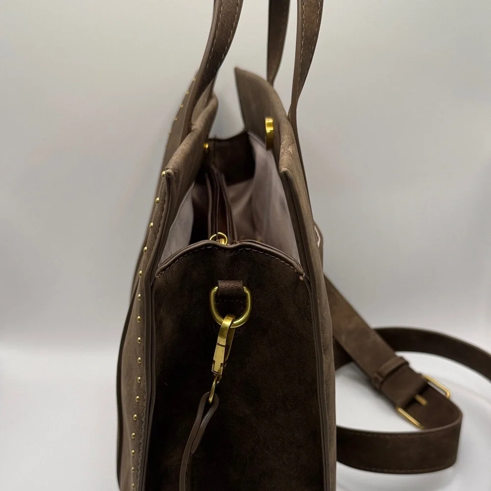 Style & Co. Studded Brown Tote Bag